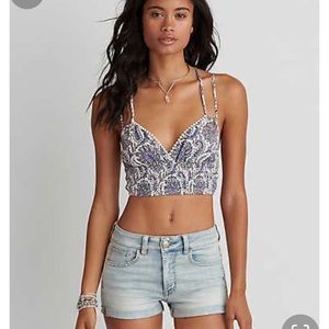 NWOT American Eagle Strappy Crop Top